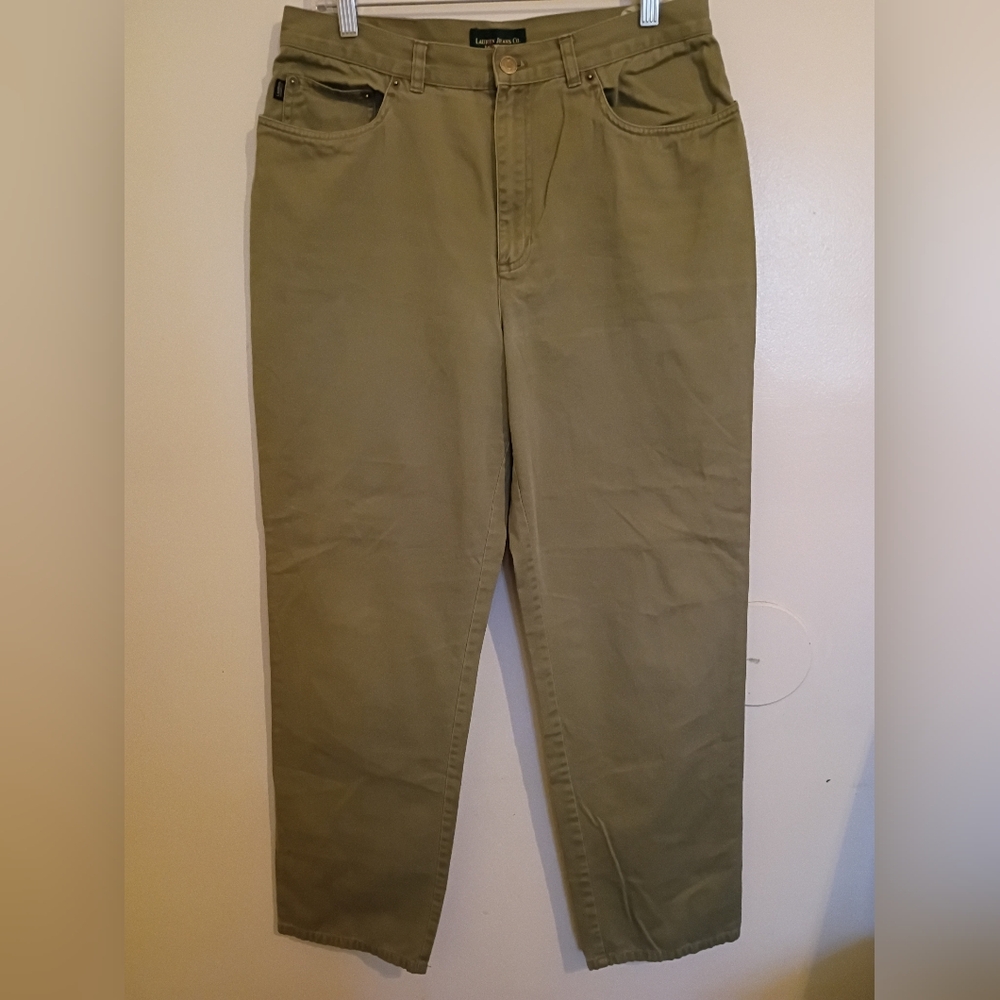 Lauren Jeans Co. Women's Olive Pants Sz 12